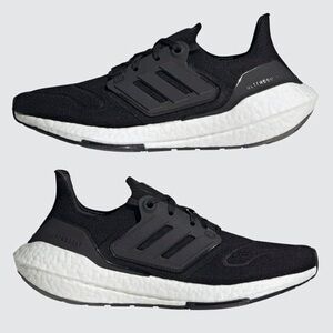 Like New: Adidas Ultraboost 22 Black/White Size 8